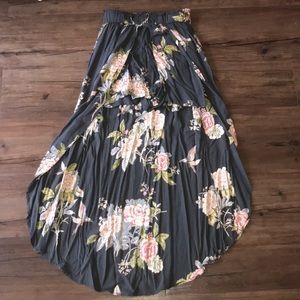 floral shorts w overlay